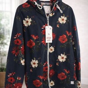 Denim & Flower Dark Floral Hoodie
